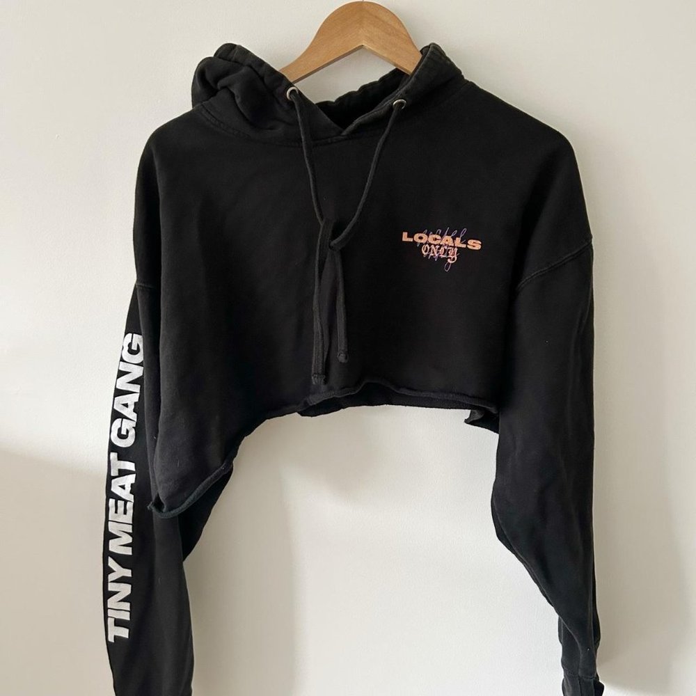 tiny meat gang cropped hoodie